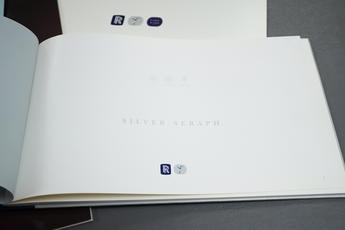 Seven 1940s to modern Rolls Royce and Bentley motor car manufacturer’s brochures; the Silver Wraith (produced 1946-58), the Bentley R Type Continental (produced 1952-55), the Rolls-Royce Silver Cloud II (produced 1959-66